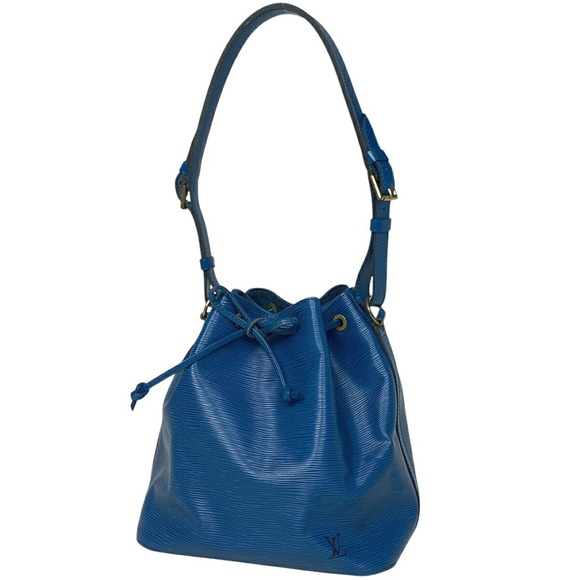 Louis Vuitton Shoulder Bag Drawstring Shoulder Bag Epi Leather Toledo Blue - Picture 1 of 6
